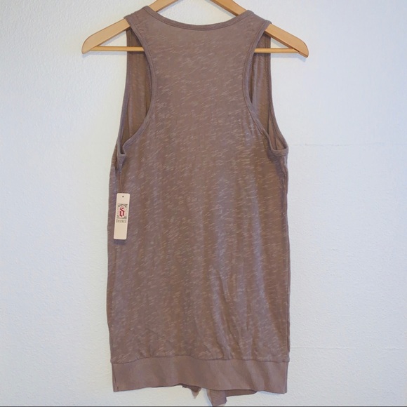 NWT Decree Tan Sleeveless Knit Cardigan - Picture 4 of 4